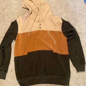 Corduroy hoodie